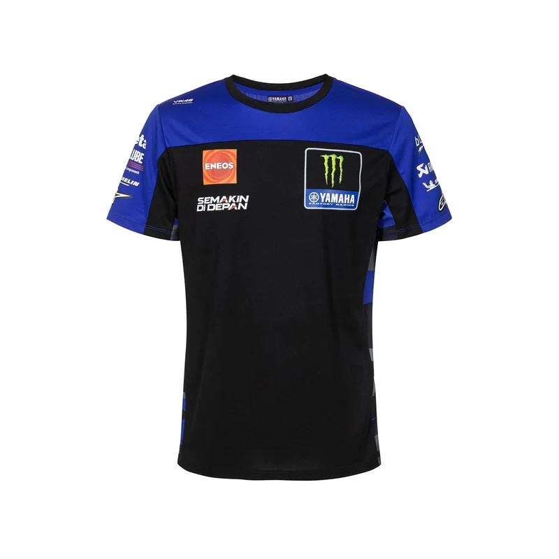 YAMAHA - MONSTER REPLICA MENS T-SHIRT BLACK/BLUE