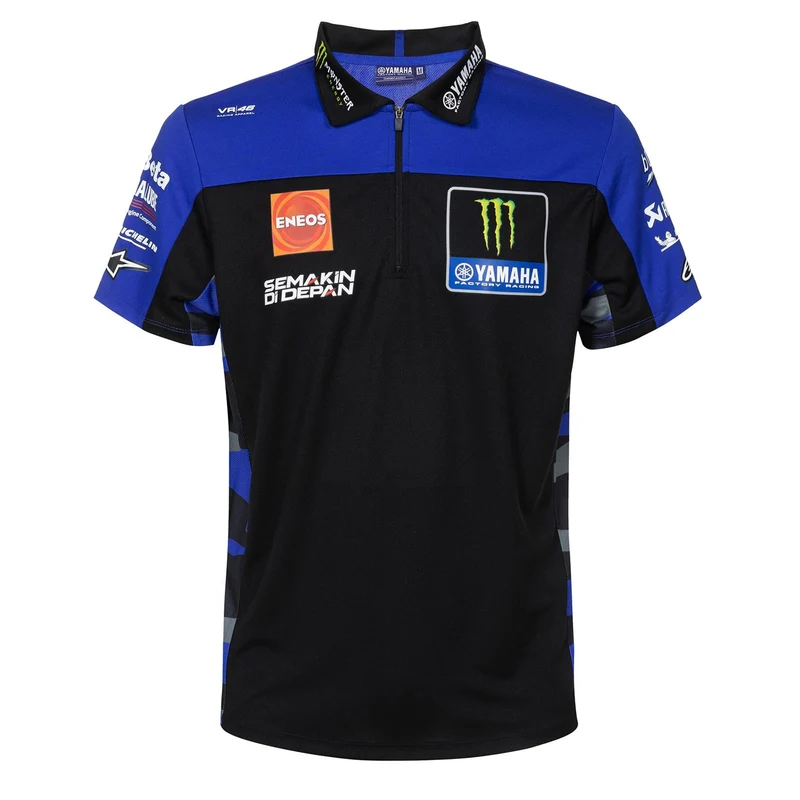 YAMAHA - MONSTER REPLICA MENS POLO BLACK/BLUE