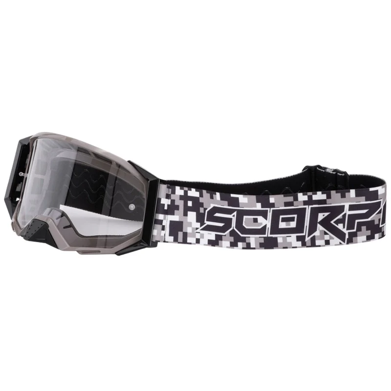 SCORPION GAFAS DE MOTOCROSS PLEXIGLAS TRANSPARENTE NUMERIQUE CAMO E24