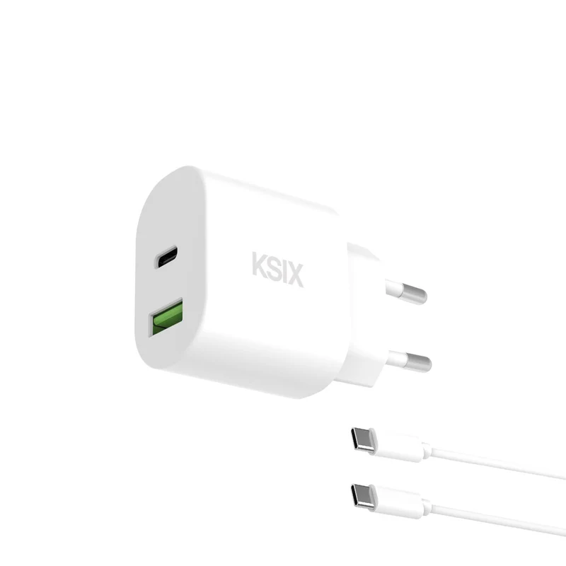 Cargador de Pared KSIX Blanco 30 W