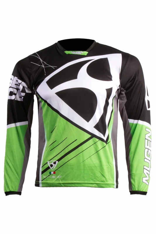 MUGENRACE CR-MNR-2494 CRUZ JERSEY Negro Verde