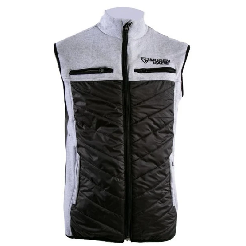 MUGENRACE W-MNR-2491 Armw-Two Chaleco De Moto Negro Gris Claro