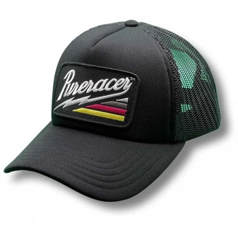 PURERACER GORRA THUNDER STRIPES BLACK