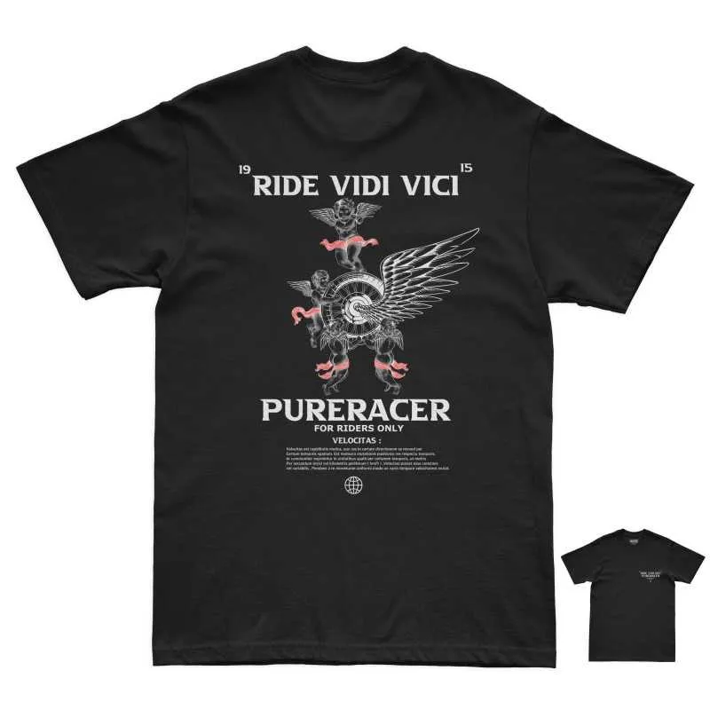 PURERACER CAMISETA RIDE VIDI VINCI BLACK