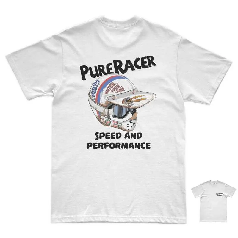 PURERACER CAMISETA MX HELMET WHITE