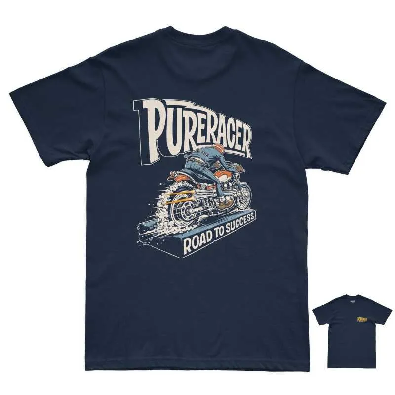 PURERACER CAMISETA ROAD TO SUCCESS BLUE NAVY