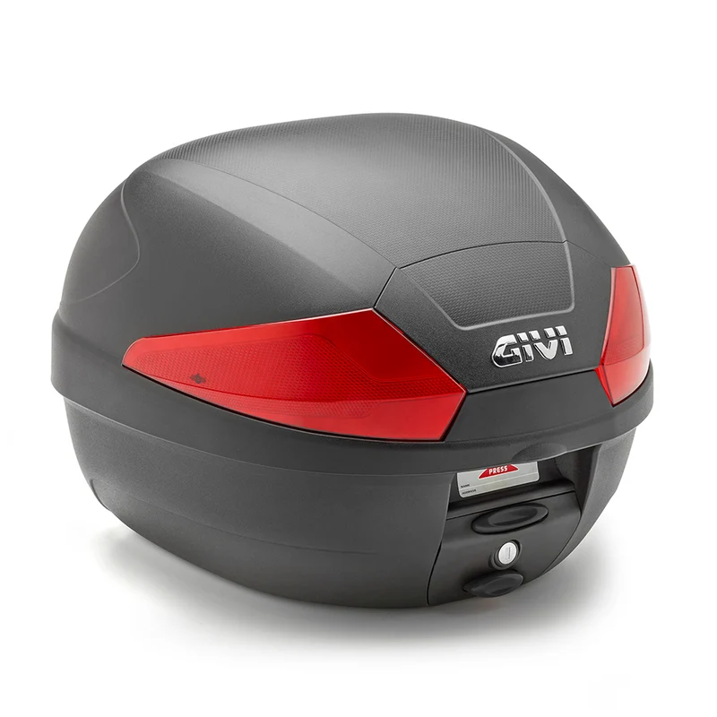 GIVI ML B29 Maleta Para Moto Tech Negra Con Reflectores Rojos 29 L