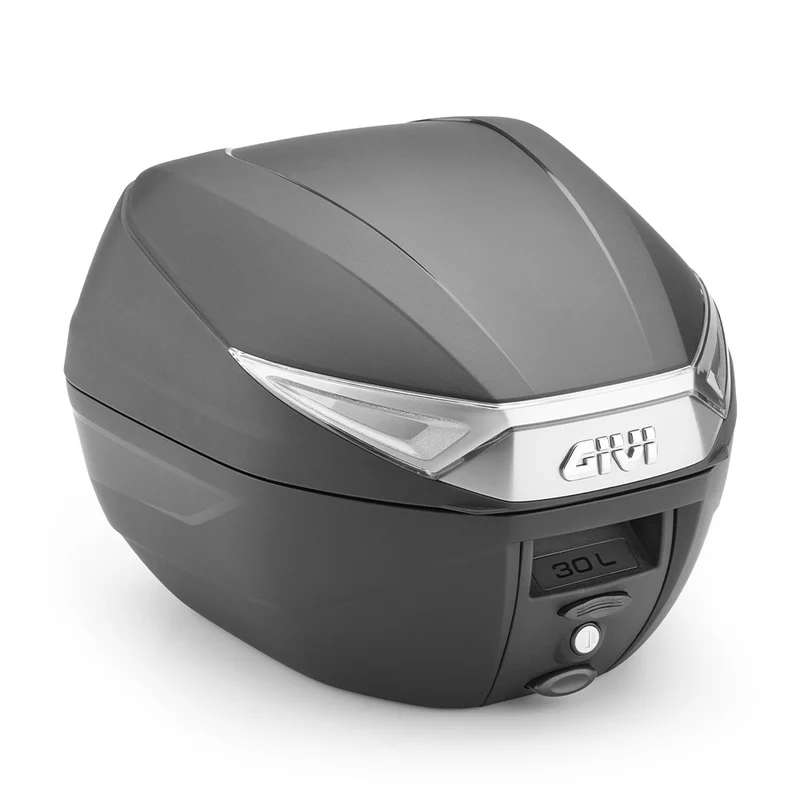 GIVI ML C30 Maleta Para Moto Negra Con Reflectores Ahumados 30 L