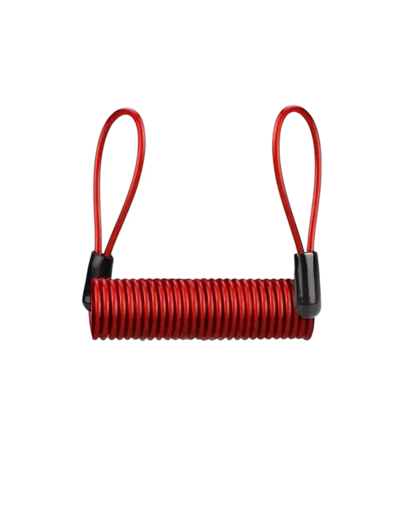 SHUA CABLE ESPIRAL DE MOTO 150 CM ROJO
