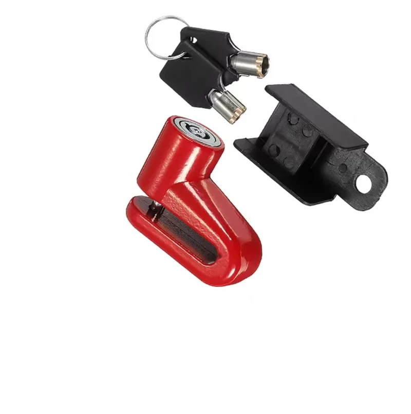 SHUA CANDADO MOTO ANTIRROBO DE DISCO ROJO