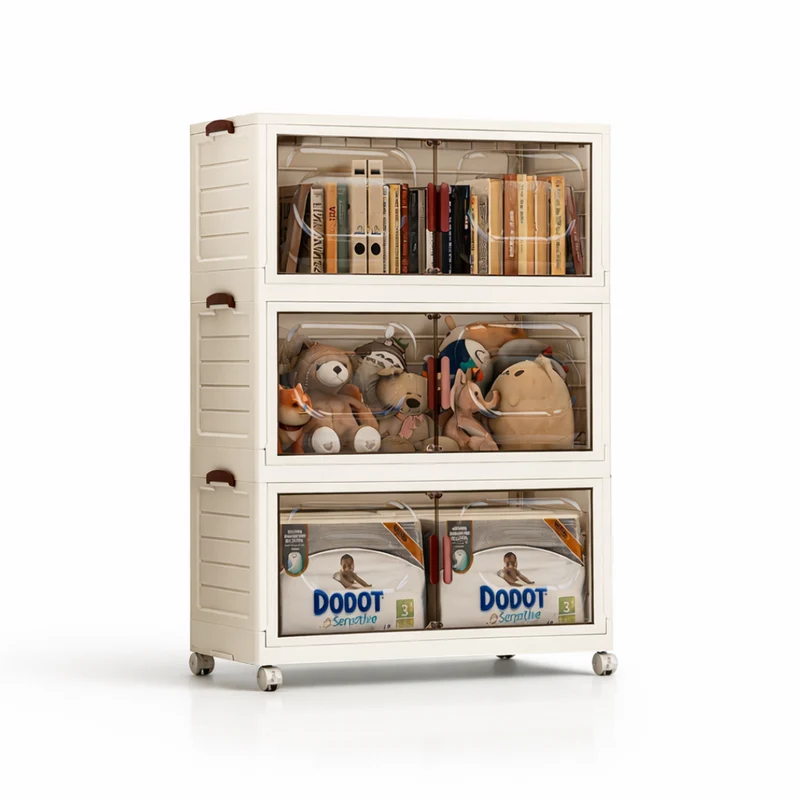Miomu Organizador Multiuso con Puertas Transparentes