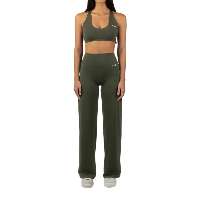 TNG Conjunto Deportivo Top y Leggings Relume Regular Verde, para Mujer