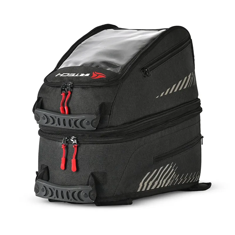 R-TECH-MOCHILA TEXTIL DOUBLE DECKER NEGRO