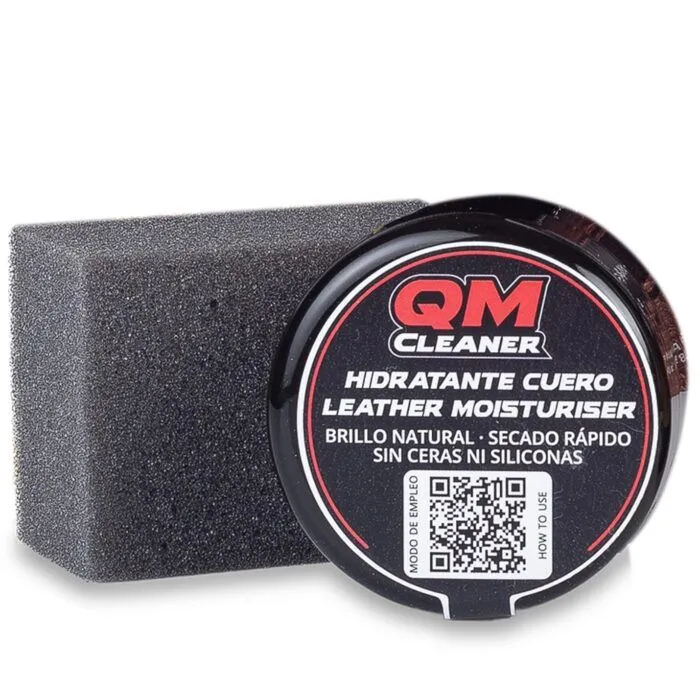 QM CLEANER Crema hidratante cuero y piel 100 ml + esponja