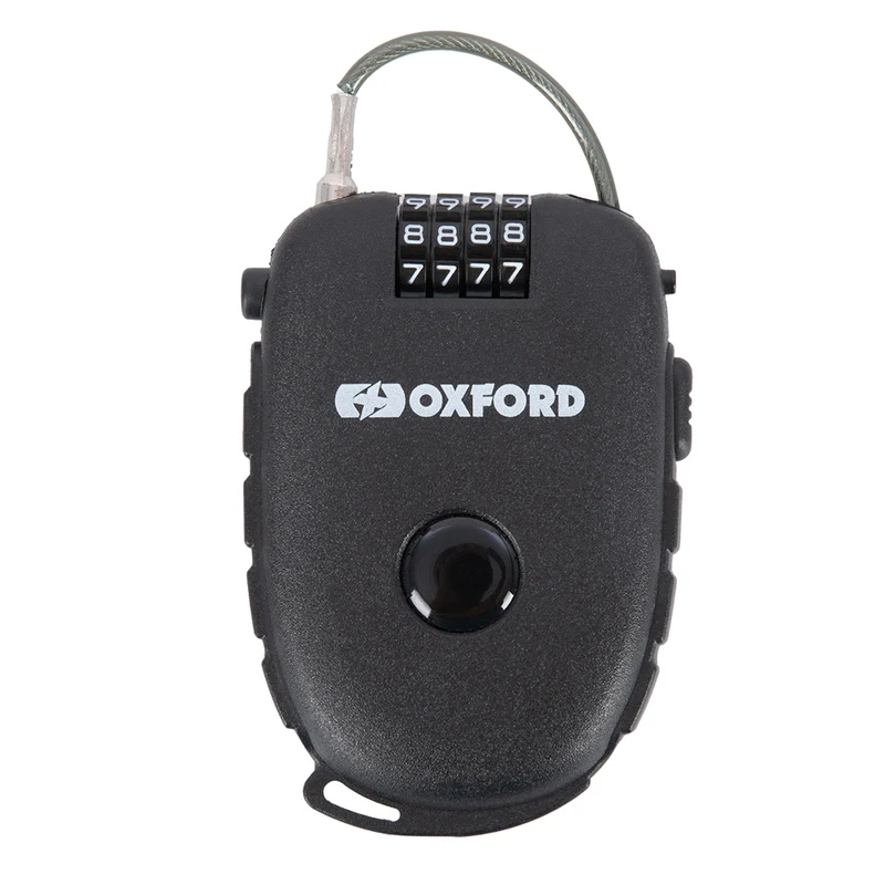 OXFORD - Retractable Combination Cable Lock 75cm Black