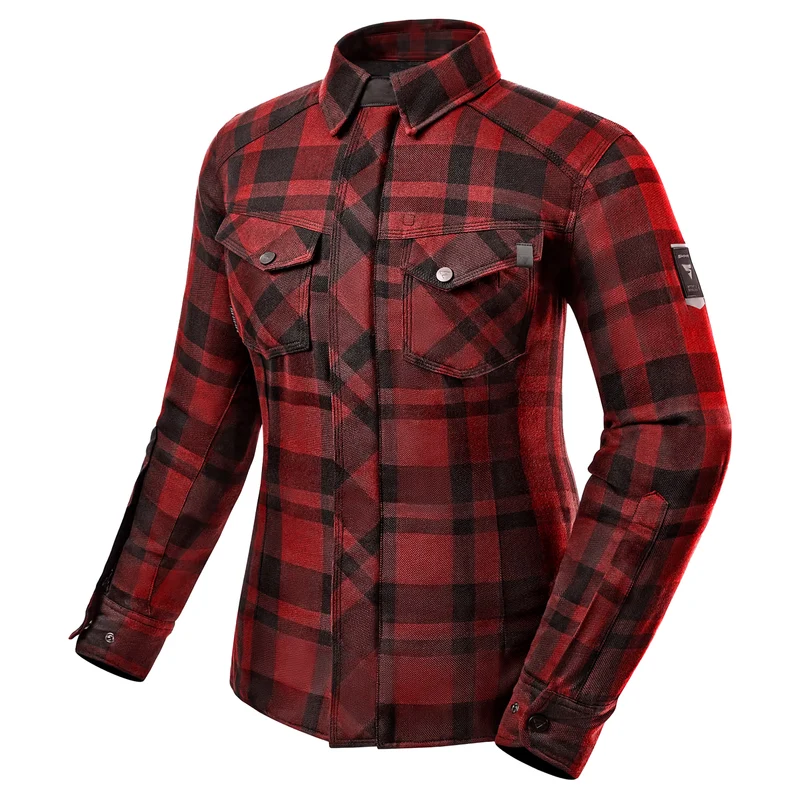 SHIMA RENEGADE 2.0 CHAQUETTA DE MOTO MUJER ROJO