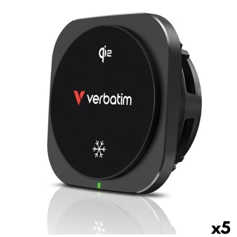 Cargador para Coche Verbatim QI2 Negro 15 W (5 Unidades)
