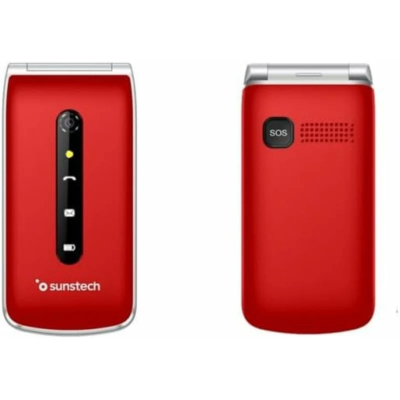 Teléfono Móvil para Mayores Sunstech CELT18RD Rojo 2,4"