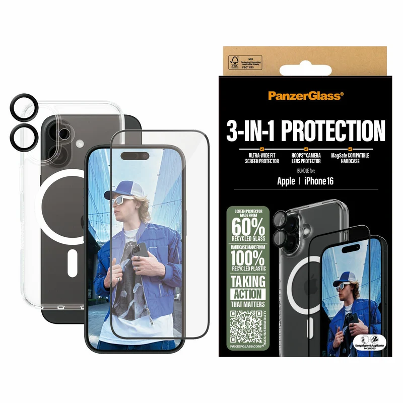 Protector de Pantalla para Móvil PanzerGlass iPhone 16