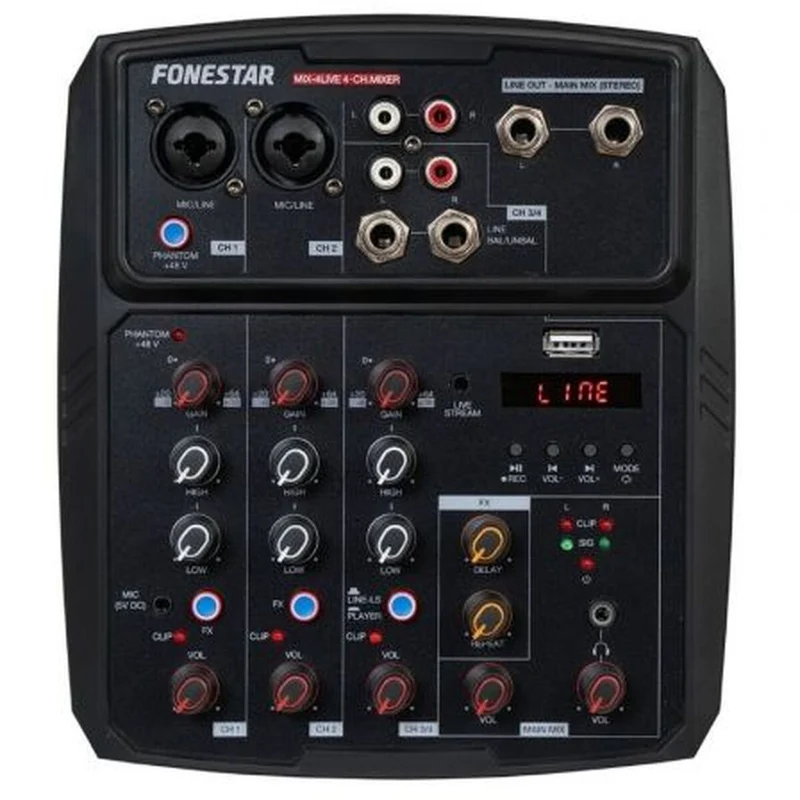 Mesa de DJ FONESTAR MIX-4LIVE