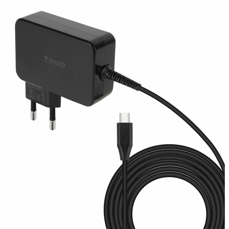Cargador de Pared TooQ TQLC-USBCGAN100PD Negro 100 W
