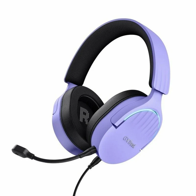 Auriculares con Micrófono Gaming Trust GXT 490 Negro Púrpura