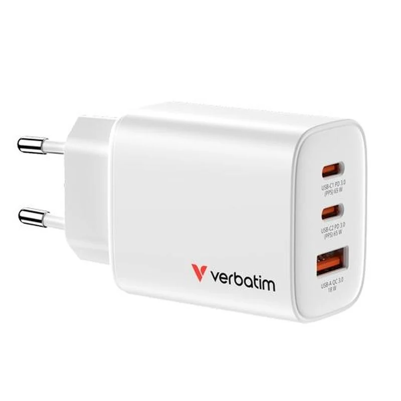 Cable USB Verbatim 32353 65 W Blanco