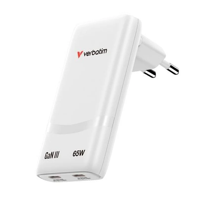 Cable USB Verbatim 32355-VERB 65 W Blanco