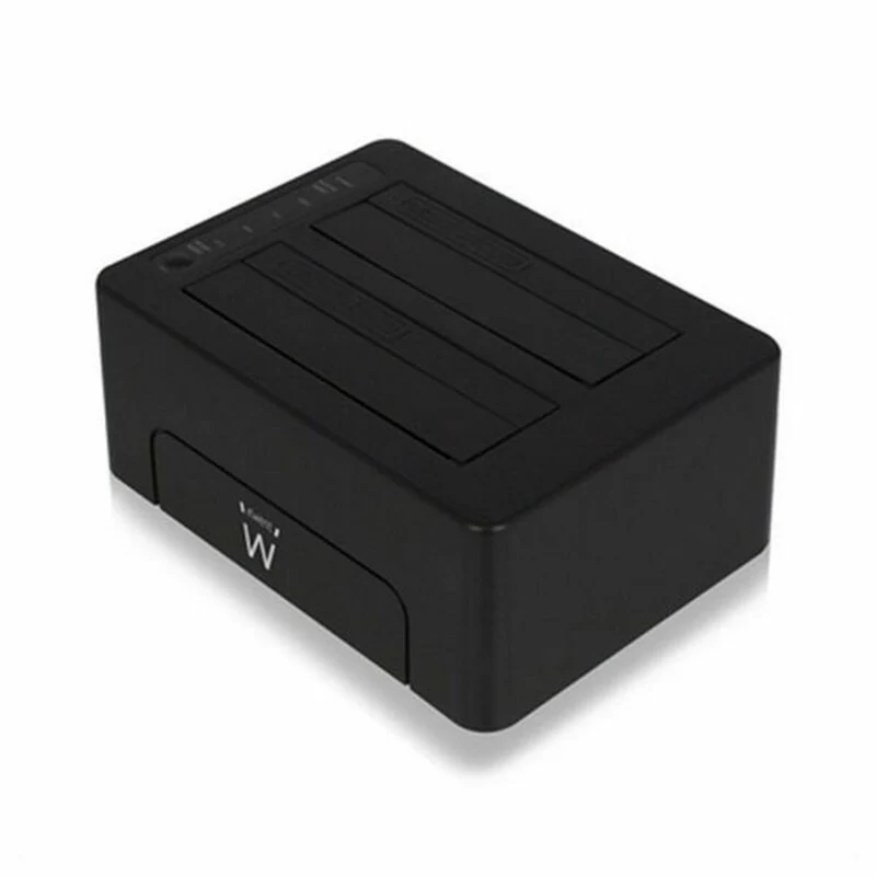 Dock Station Dual Ewent EM7014 Dual 2.5"-3.5" USB 3.1 ABS Negro