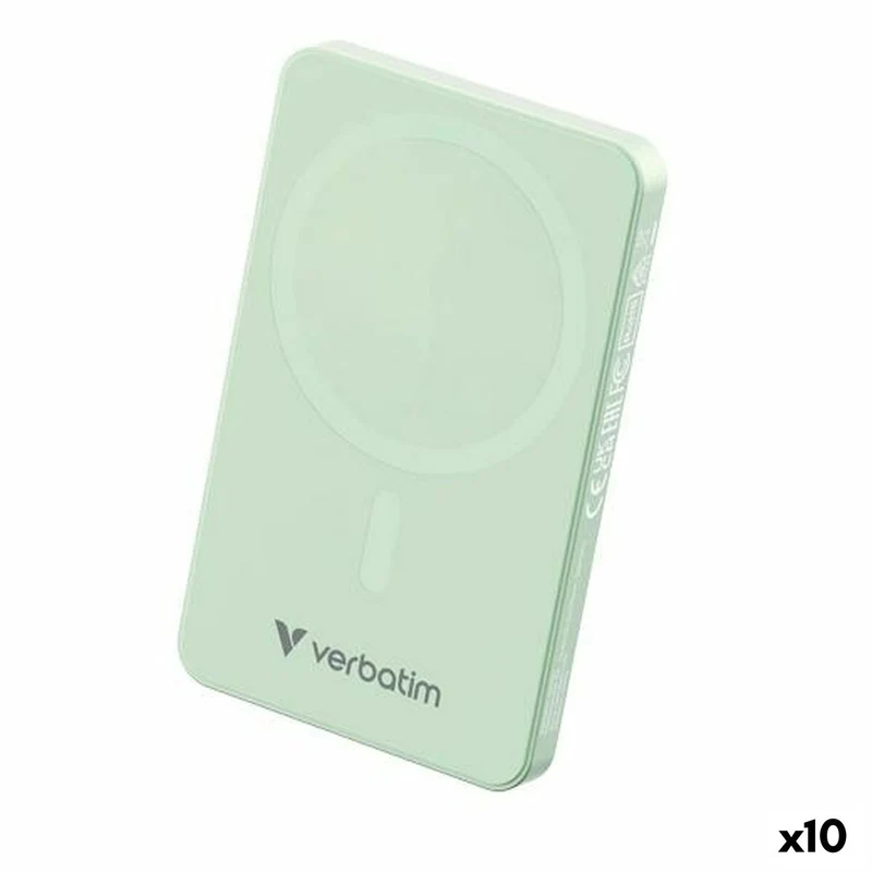 Power Bank Verbatim Verde 5000 mAh (10 Unidades)