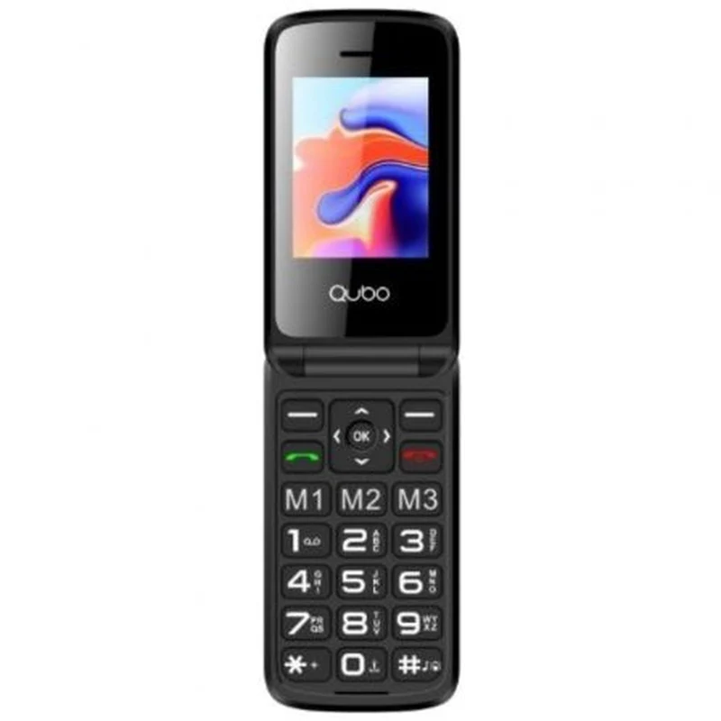 Teléfono Móvil para Mayores Qubo Qubo X-247 Negro