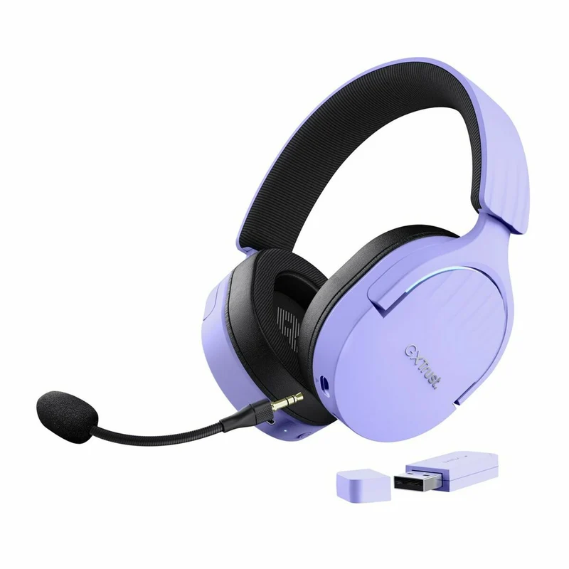 Auriculares con Micrófono Gaming Trust GXT 491 Negro Púrpura