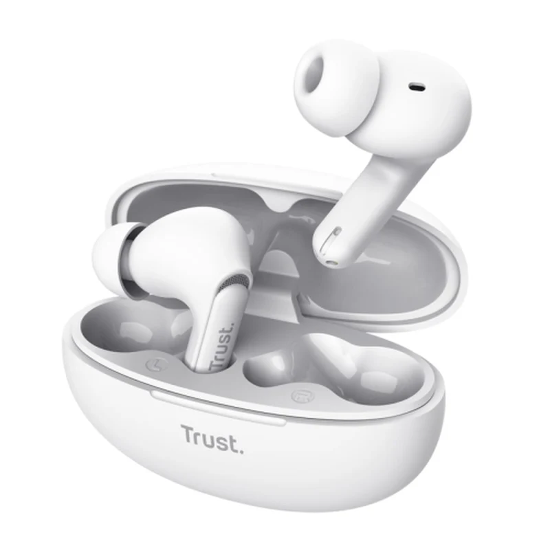 Auriculares Inalámbricos con Estuche de Carga Trust Yavi Blanco