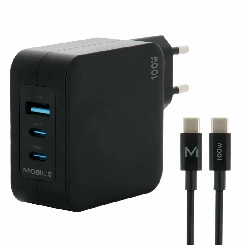Cargador portátil Mobilis 001365 Negro