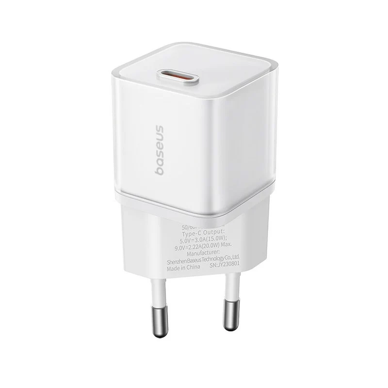 Cargador de Pared Baseus P10162503213-00 Blanco 20 W