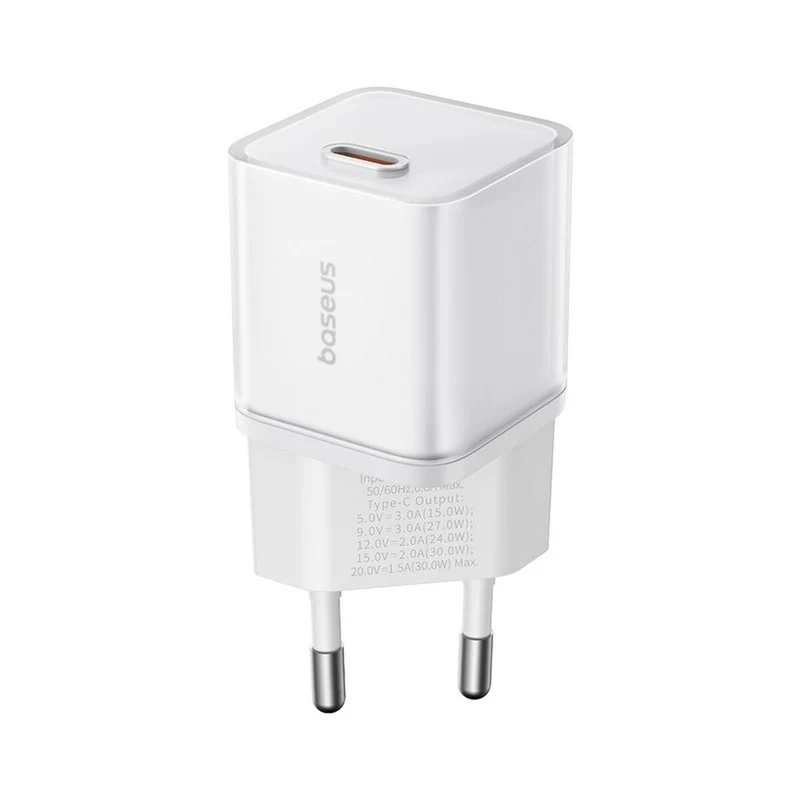 Cargador de Pared Baseus P10162504213-00 Blanco 30 W