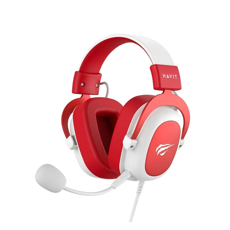 Auricular con Micrófono Gaming Havit H2002d Blanco Rojo