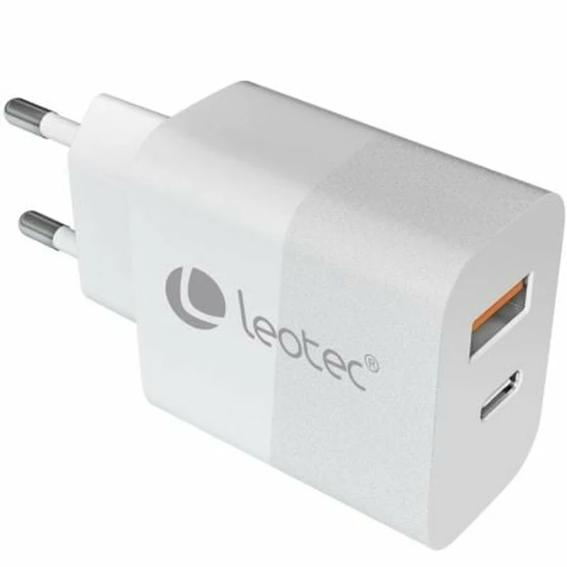 Cargador de Pared LEOTEC LECSPH30W2W 30 W Blanco