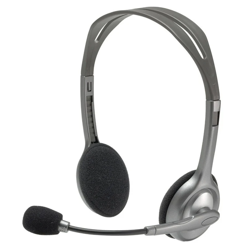 Auriculares con Micrófono Logitech 981-000271 2 x Jack 1,4 m Negro Gris