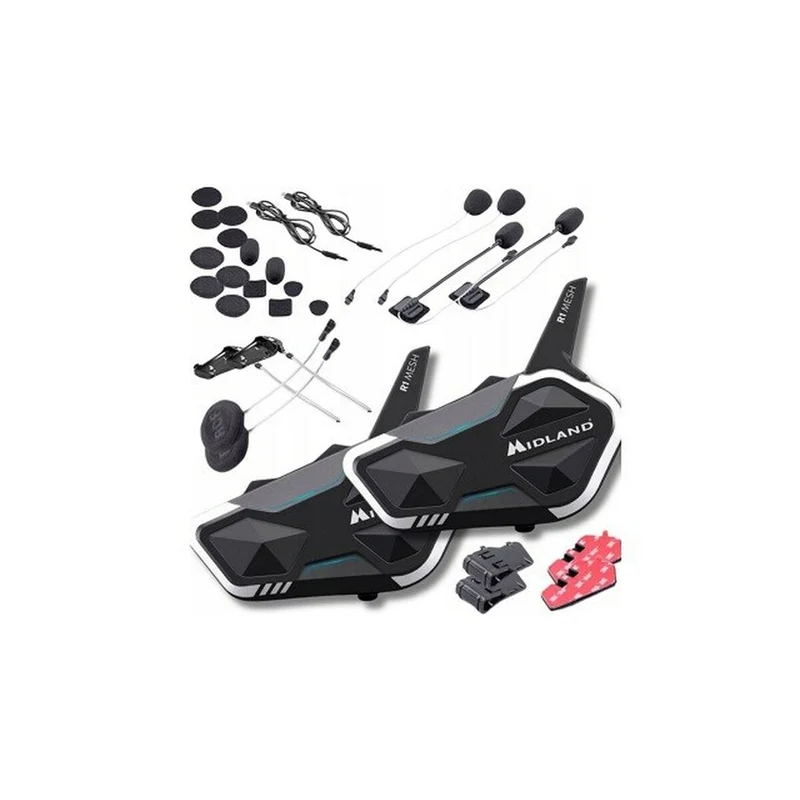 Auriculares Midland R1 MESH TWIN Negro (2 Unidades)