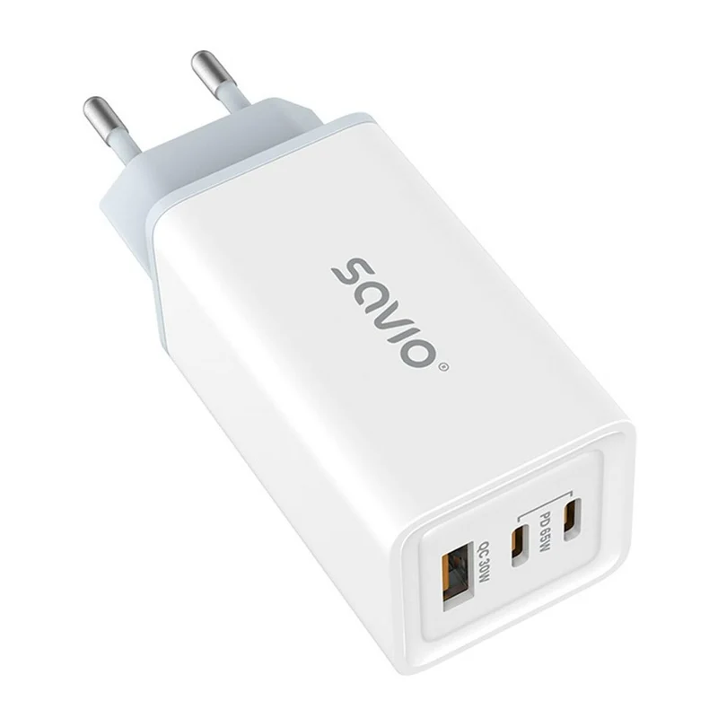 Cargador de Pared Savio LA-07 Blanco 65 W