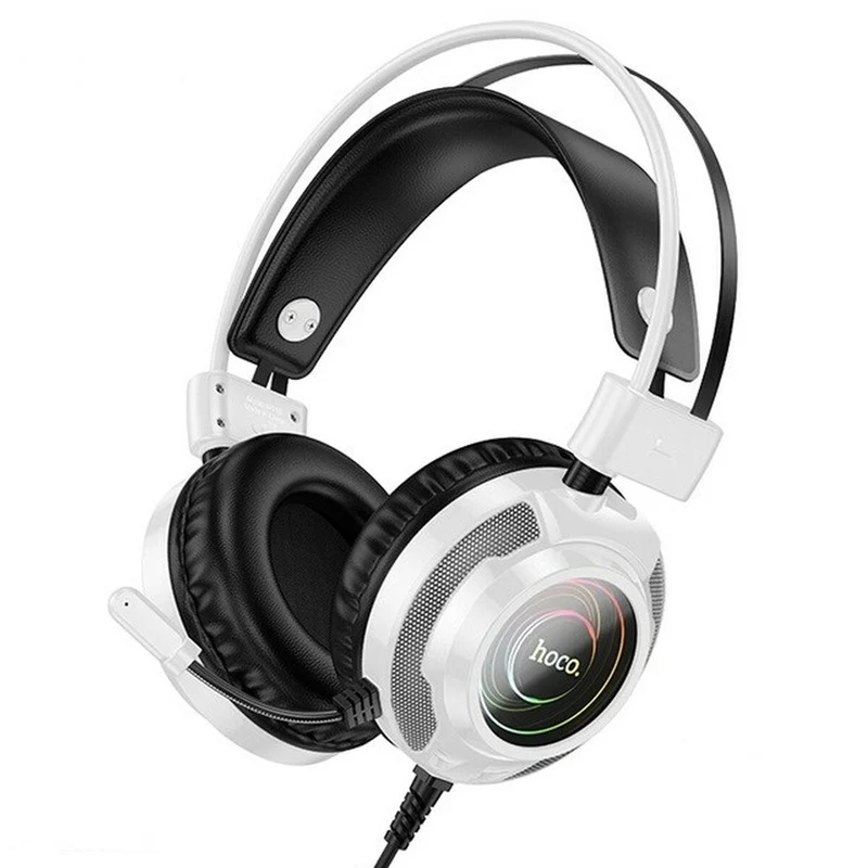 Auriculares con Micrófono Hoco W110 Blanco Negro