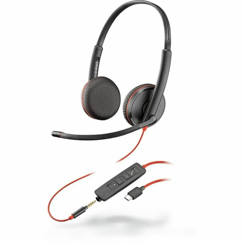 Auriculares con Micrófono Poly 8X229A6 Negro