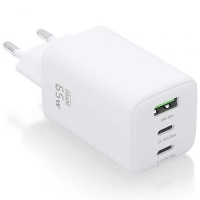Cargador de Pared Aisens ASCH-65W3P041-W Blanco 65 W
