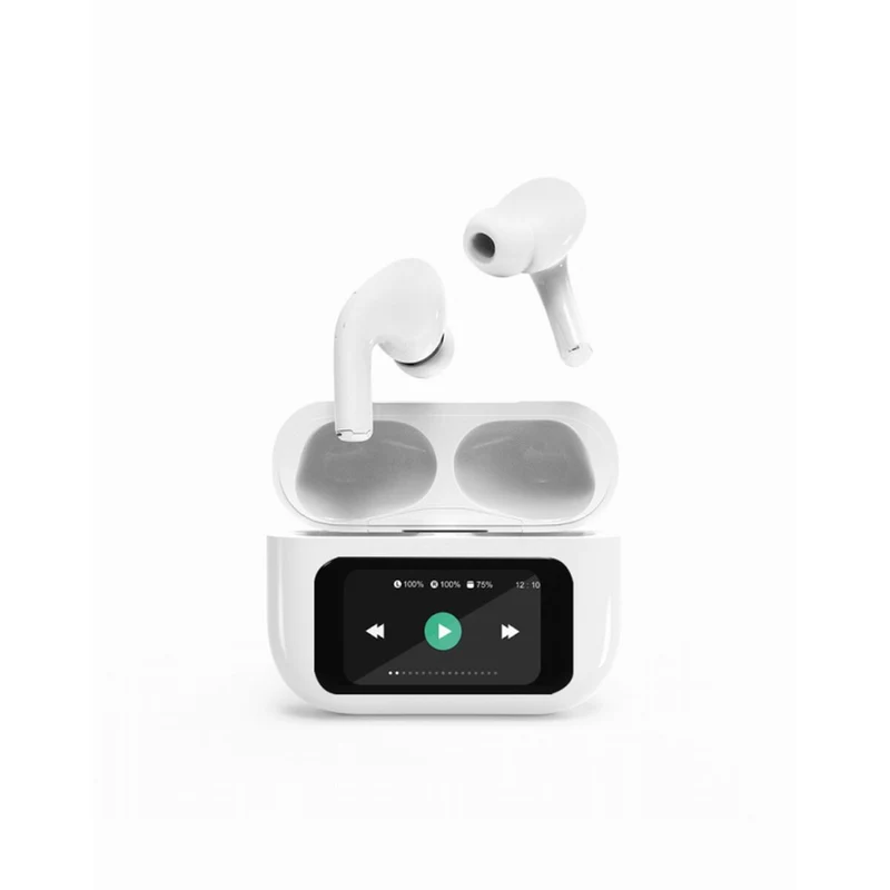 Auriculares GEMBIRD TWS-LCD-ANC-01-W Blanco