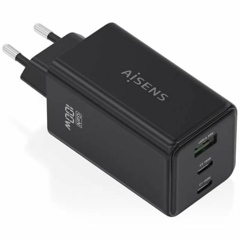 Cargador Inalámbrico Aisens ASCH-100W3P052-BK Negro 100 W