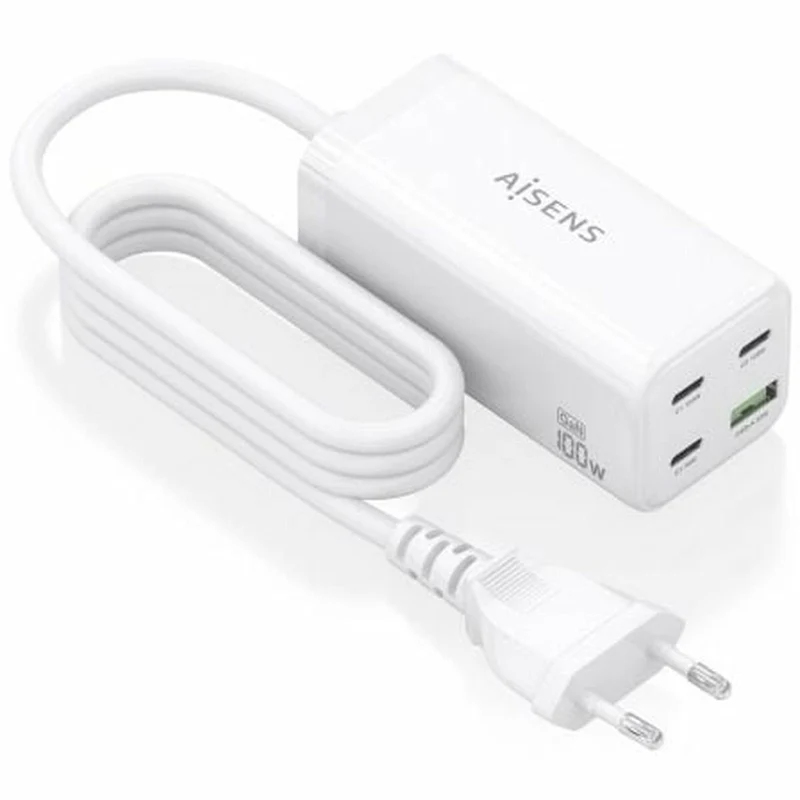 Cargador Inalámbrico Aisens ASCH-100W4P053-W Blanco 100 W