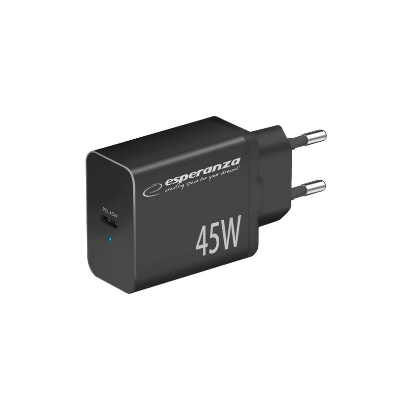 Cargador de Pared Esperanza EZC108K Negro