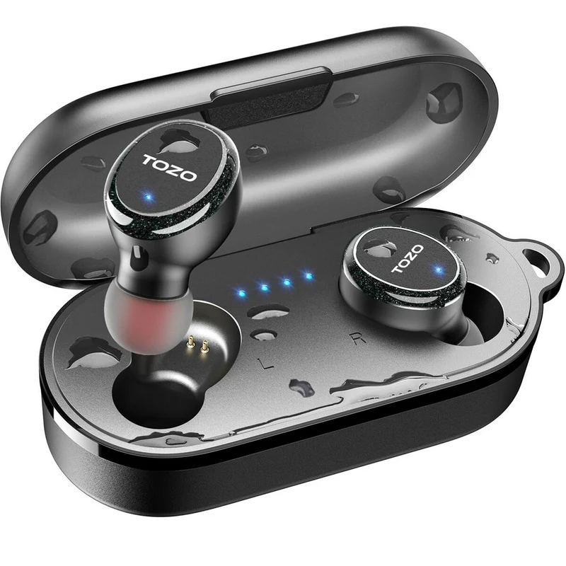 Auriculares Inalámbricos con Estuche de Carga TOZO T10S Negro