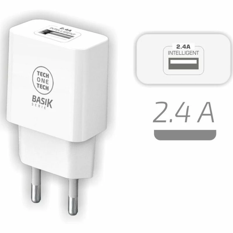 Cargador de Pared Tech One Tech TEC2904 Blanco